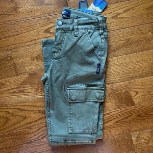 Silver Skinny Cargo Jeans